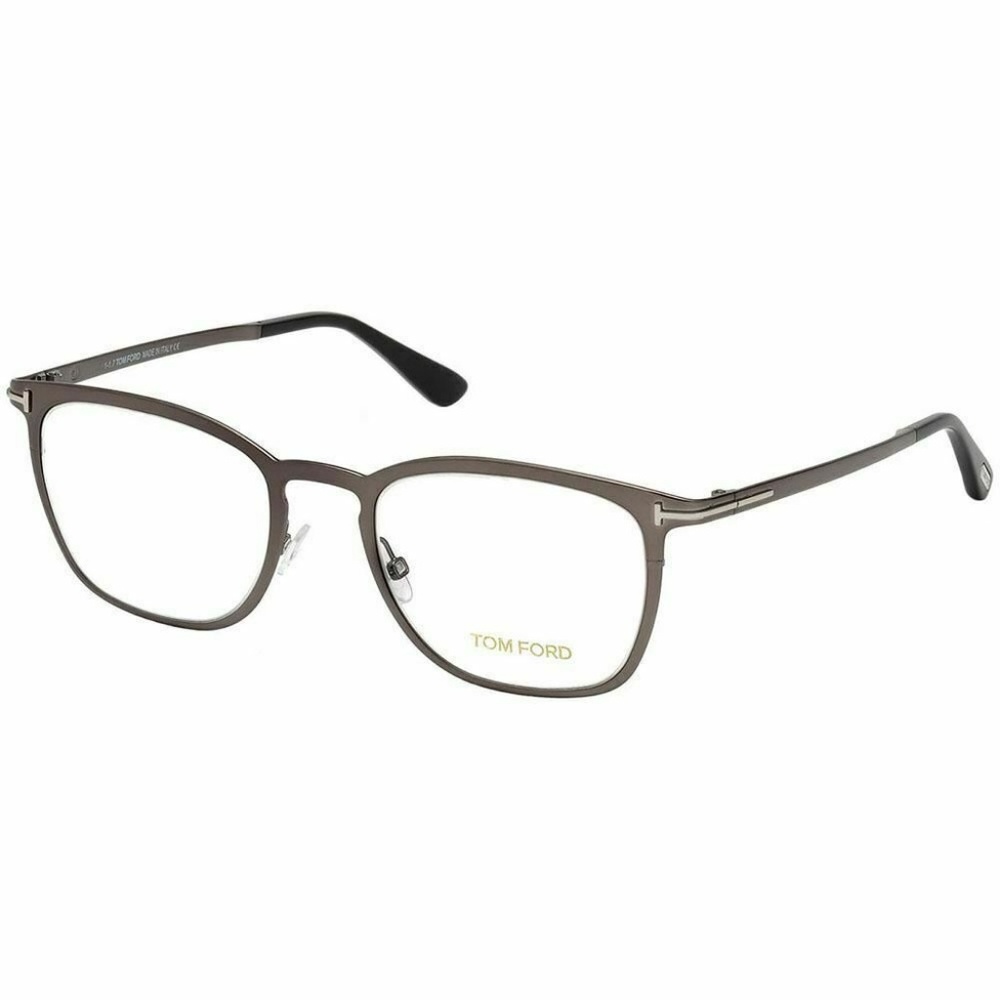 Tom Ford Eyeglasses Square Grey W/Crystal Lens